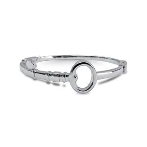 Fossil silver tone key bracelet